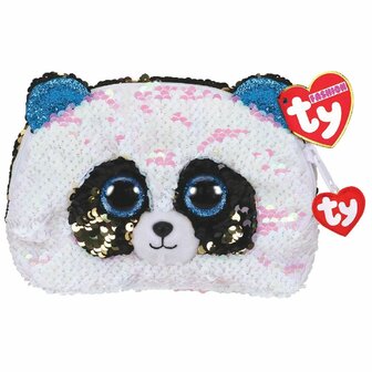 TY Fashion Handtas Panda Bamboo 20 cm Zwart/Wit