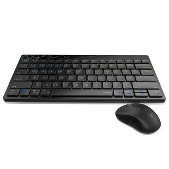 Rapoo Draadloze Combo Set Toestenbord En Muis Multi-mode 8000M Zwart QWERTY US