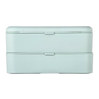 Xavax Bentobox 2 Stapelbare Lunchboxen 500 ml Per Vak Pastelblauw