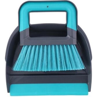 Alpina Stoffer en Blik 19x21.5 cm Blauw/Grijs