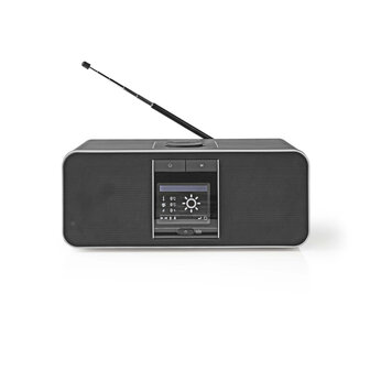 Nedis RDIN5005BK Internetradio 42 W Dab+ Fm Bluetooth&reg; Afstandsbediening Zwart/zilver