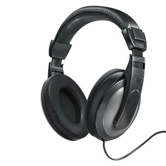 Hama Tv-koptelefoon ShellTV Over-ear Eenzijdig Lange Kabel (6m) Zwart