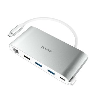 Hama USB-C-hub Multiport 8-poorts 3x USB-A 2x USB-C VGA HDMI&trade; LAN