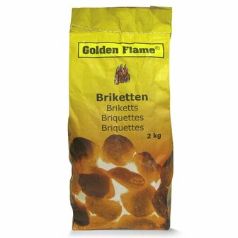 Golden Flame Houtskool Briketten 2 KG