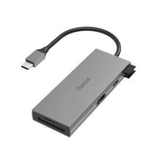 Hama USB-C-hub Multiport 6-poorts 2x USB-A USB-C HDMI&trade; SD MicroSD