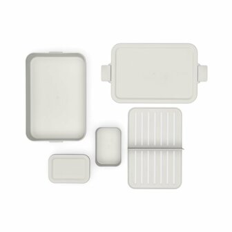 Brabantia Make &amp; Take Bento Lunchbox L Lichtgrijs