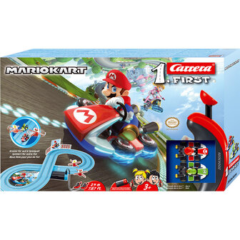 Carrera First Mariokart Racebaan + 2 Auto&#039;s en 2 Controllers 240 cm