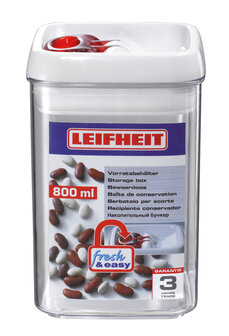 Leifheit 31208 Voorraadbus Fresh &amp; Easy Hoekig 800 Ml