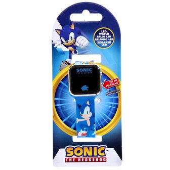 Sonic LED Horloge Blauw