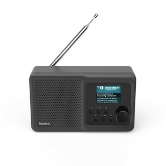 Hama Digitale Radio DR5BT FM/DAB/DAB+/Bluetooth&reg;/accuvoeding