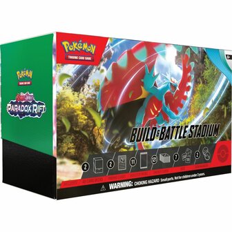 Pok&eacute;mon TCG SV04 Paradox Rift Build &amp; Battle Stadium Box