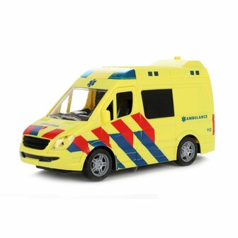 Cars &amp; Trucks Ambulance + Licht en Geluid