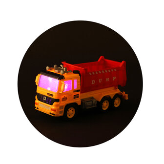 Cars &amp; Trucks Kiepwagen met Graafmachine Licht &amp; Geluid