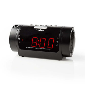 Nedis CLAR005BK Digitale Wekkerradio Met Display Led Van 0,9&quot; Fm Dubbel Alarm Sluimeren