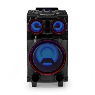 Nedis SPPT800BK Bluetooth&reg; Party Speaker Maximale Batterijduur: 6.5 Uur 120 W Handgreep Feestverlichting Equalizer Zwart