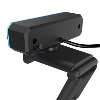 URage Streaming-webcam REC 900 FHD Met Spy Protection Zwart