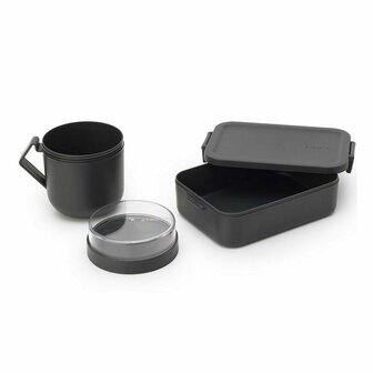 Brabantia Make &amp; Take Lunchset 2-delig Donkergrijs