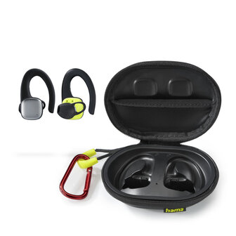 Hama Bluetooth&reg;-koptelefoon Spirit Athletics True Wireless Oorbeugel Zw/ge