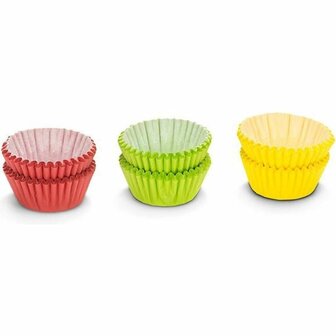 Patisse Papieren Pralinevormpjes 150 Stuks Geel/Rood/Groen