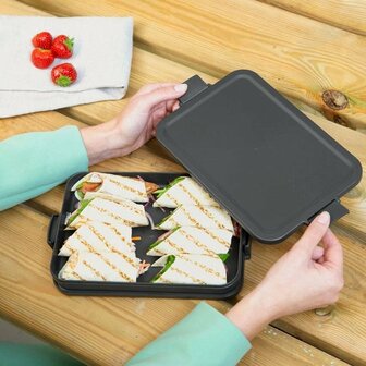 Brabantia Make &amp; Take Lunchbox Plat M Donkergrijs