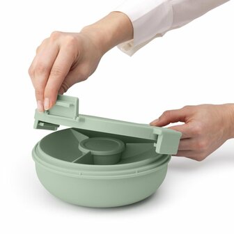 Brabantia Make &amp; Take Salade Lunchkom 1.3L Jade Groen