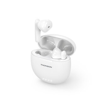 Thomson WEAR77032W Bluetooth&reg;-koptelefoon Earbuds TWS Microfoon Wit