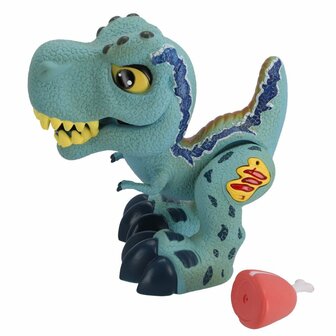 Dinobase Monster Dino + Licht en Geluid Blauw