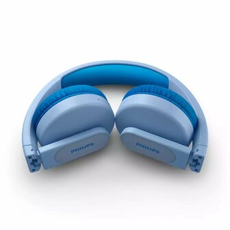 Philips TAK4206BL/00 Draadloze On-Ear Koptelefoon voor Kinderen + LED-Licht Blauw