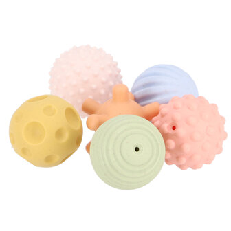 Jipy Bioplastic Speel- en Leer Ballen 6 Stuks