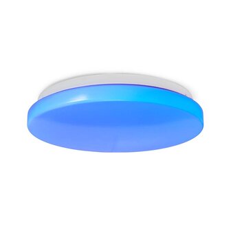 Nedis WIFILAW11WT Smartlife Plafondlamp Wi-fi Rgb / Warm Tot Koel Wit Rond Diameter: 260 Mm 1820 Lm 3000 - 6500 K Ip20 Energieklasse: F Android&trade; / Ios