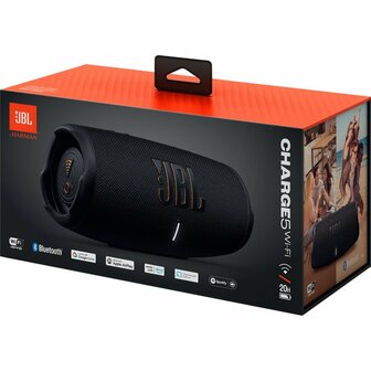 JBL Charge 5 WiFi Draadloze Speaker Zwart