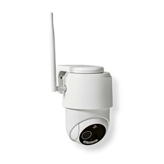 Nedis WIFICBO50WT Smartlife Camera Voor Buiten Wi-fi Full Hd 1080p Kiep En Kantel Ip65 Max. Batterijduur: 5 Maanden Cloud Opslag (optioneel) / Microsd (niet Inbegrepen) 5 V Dc Met Bewegingssensor Nachtzicht Wit