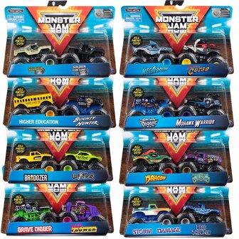 Monster Jam Die-Cast Trucks 1:64 2 Stuks Assorti