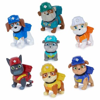 Paw Patrol Rubble and Crew Figuren 7 Stuks