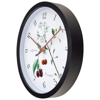 NeXtime NE-4314 Buitenklok Prunus 30.5 cm Zwart/Wit