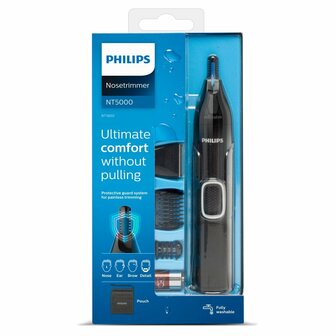 Philips NT5650/16 Series 5000 Neus-Oor-Wenkbrauw- en Detailtrimmer Zwart