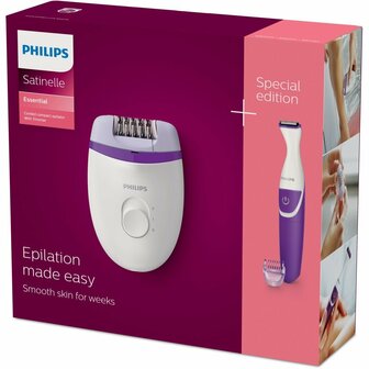 Philips BRP505/00 Satinelle Essential Epilator Paars/Wit