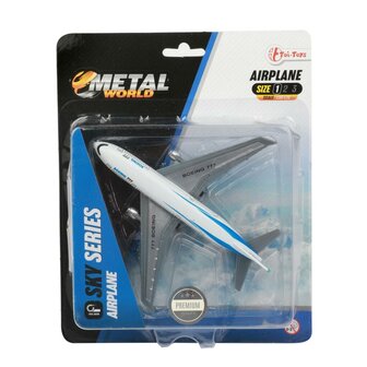 Toi-Toys Pullback Die-Cast Vliegtuig Boeing 777 1:50