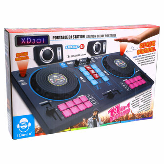 IDance XD 301 DJ Mixer Pro met 2 Speakers