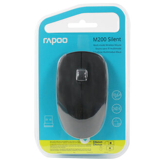 Rapoo Muis Mm Silent Zwart M200