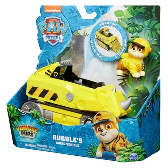 Paw Patrol Jungle Pups Deluxe Vehicle Rubble