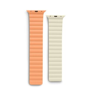 Hama Fantastic Feel Magneet-Polsband voor Apple Watch 38/40/41 mm Oranje/Beige