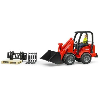 Bruder 2630 Schaeffer Shovel met Voorlader en Accessoires