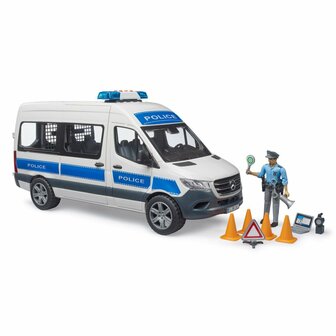 Bruder 02683 MB Sprinter Politiehulpvoertuig + Licht- en Geluidsmodule