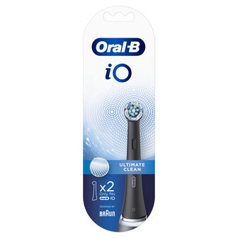 Oral-B iO Ulimate Clean Opzetborstels 2 Stuks Zwart