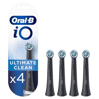 Oral-B iO Ultimate Clean Opzetborstels 4 Stuks Zwart