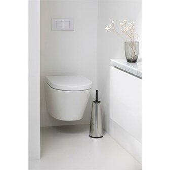 Brabantia Toiletborstel met Houder Matt Steel