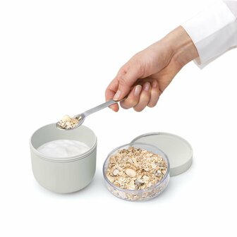 Brabantia Make &amp; Take Yoghurtbeker 0.5L Lichtgrijs