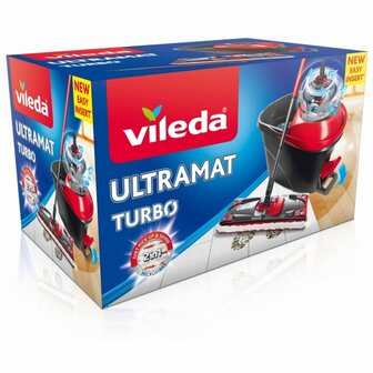 Vileda Ultramat Turbo Schoonmaakset Rood/Zwart