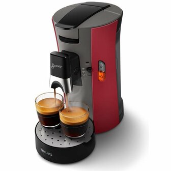 Philips CSA240/90 SENSEO Select Koffiepadmachine Grijs/Rood